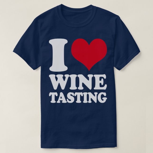 Camiseta Sommelier I Love Wine Provando Taster (Frente do Design)