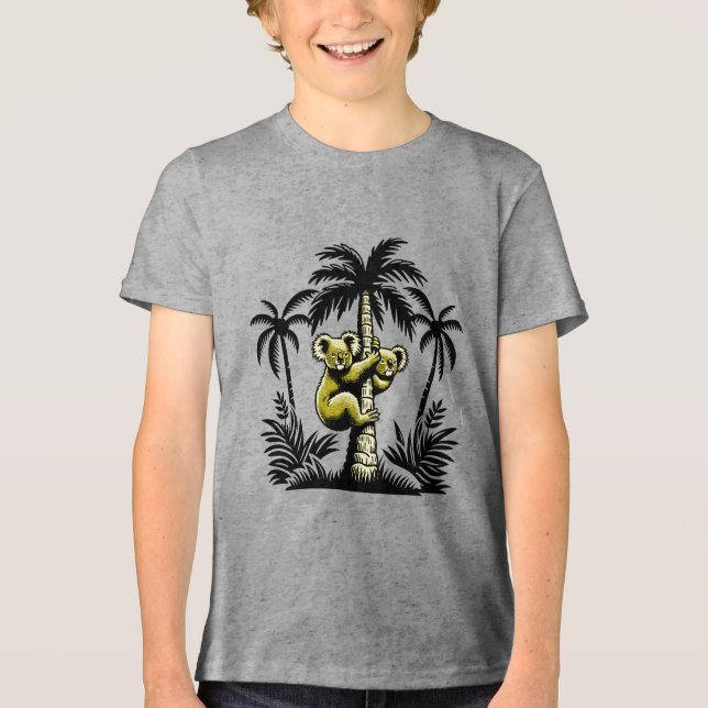 Camiseta Sommer Sonne Palmen und Koalas (Frente)