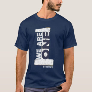 Camiseta Somos 1 Um - Baha'i Faith - Estilo Vintage Baha'i