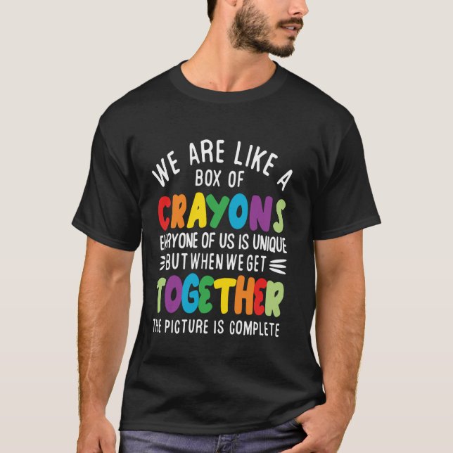 Camiseta Somos Como Uma Caixa De Giz De Cera Bem-Vindo De V (Frente)