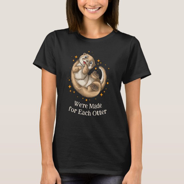 Camiseta Somos feitos para cada Pai Piada a porta (Frente)