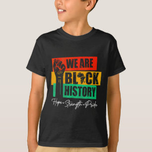 Camiseta Somos História Negra Esperança Força Orgulho Levan