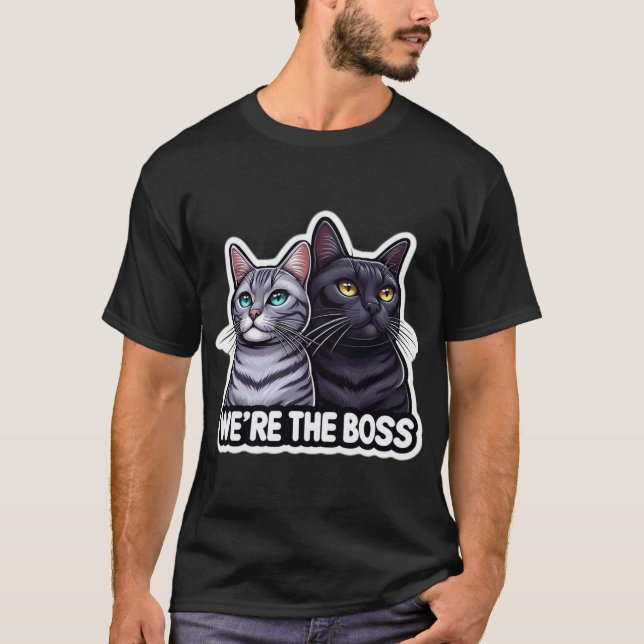 Camiseta Somos os gatos-chefe (Frente)