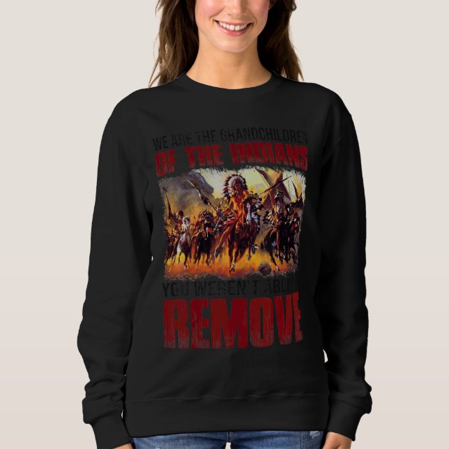 Camiseta Somos Os Netos Dos Índios Que Você Poderia (Frente)