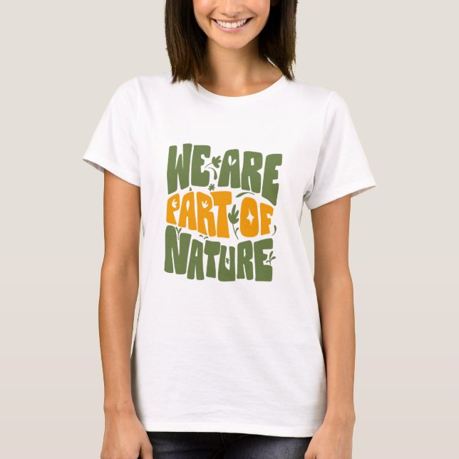 CAMISETA SOMOS PARTE DA NATUREZA (Frente)