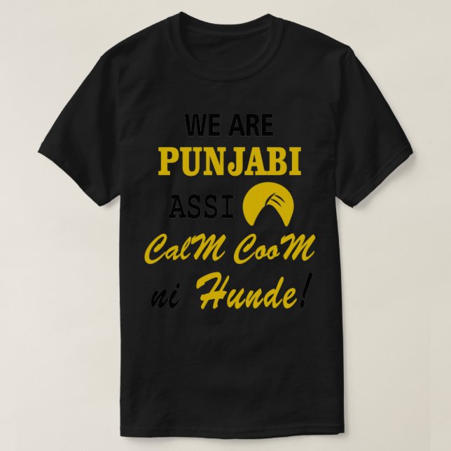 CAMISETA SOMOS PUNJABI (Frente do Design)