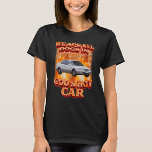 Camiseta Somos todos cães nos motoristas engraçados de carr