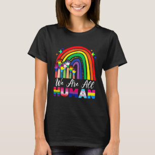 Camiseta Somos Todos Do Orgulho Dos Direitos Humanos Da Lgb