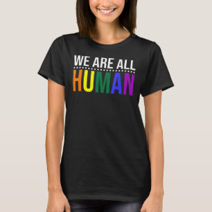 Camiseta Somos Todos Do Orgulho Humano Ally Rainbow Lgbt Fl