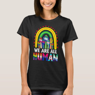 Camiseta Somos Todos Do Orgulho Humano Ally Rainbow Lgbt Fl