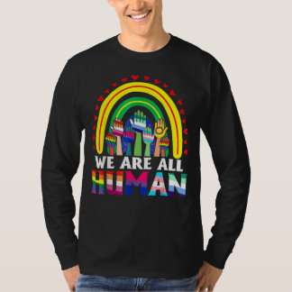 Camiseta Somos Todos Do Orgulho Humano Ally Rainbow Lgbt Fl