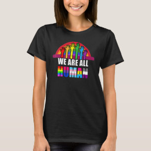 Camiseta Somos Todos Do Orgulho Humano Ally Rainbow Lgbt Fl