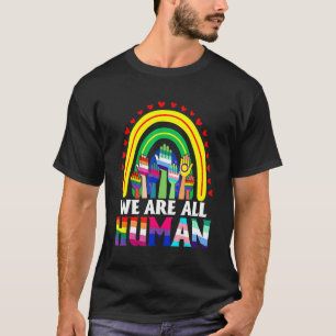 Camiseta Somos Todos Do Orgulho Humano Ally Rainbow Lgbt Fl