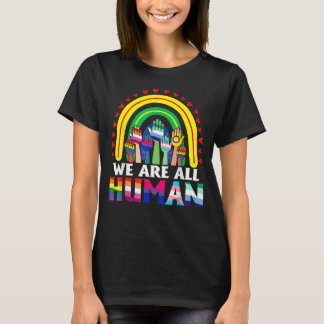 Camiseta Somos Todos Do Orgulho Humano Ally Rainbow Lgbt Fl