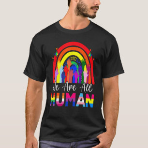 Camiseta Somos Todos Do Orgulho Humano Ally Rainbow Lgbt Fl