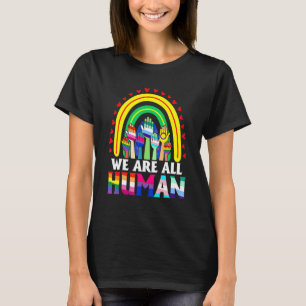 Camiseta Somos Todos Do Orgulho Humano Ally Rainbow Lgbt Fl