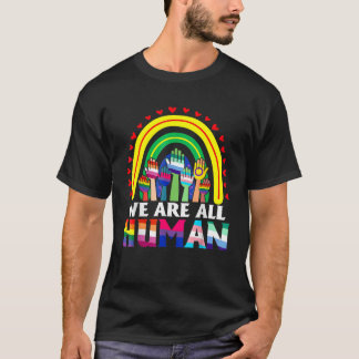 Camiseta Somos Todos Do Orgulho Humano Ally Rainbow Lgbt Fl