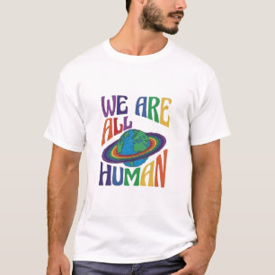 Camiseta Somos Todos Gente Planeta Humana Orgulho LGBT da T