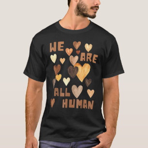 Camiseta Somos Todos Homens Melanina Corações Africanos, Bl