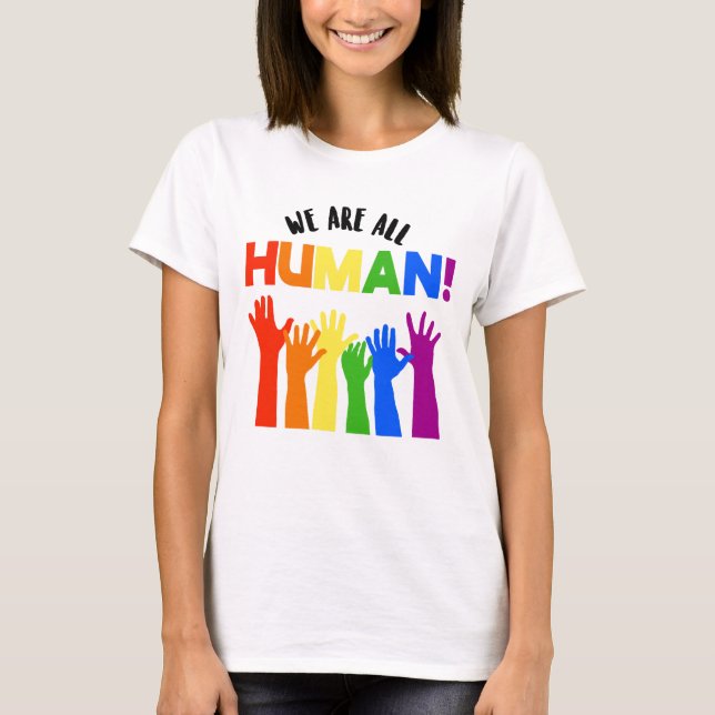CAMISETA SOMOS TODOS HUMANOS (Frente)