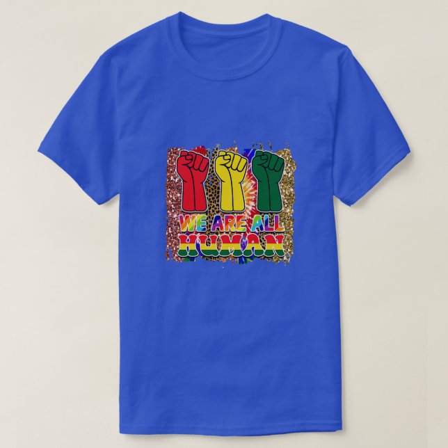 Camiseta somos todos humanos (Frente do Design)