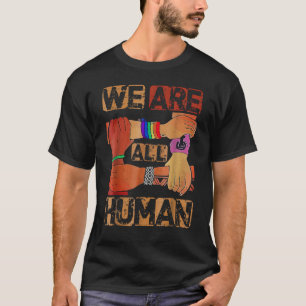 Camiseta Somos Todos Humanos História Negra Mês Afro Africa