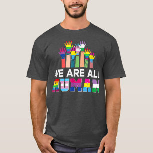 Camiseta Somos Todos Humanos Lgbt Orgulho de Direitos Gay A