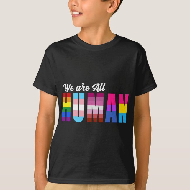 Camiseta Somos todos HUMANOS - LGBTQ (Frente)
