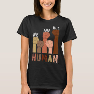 Camiseta Somos Todos Humanos Melanin Black Pride African Am