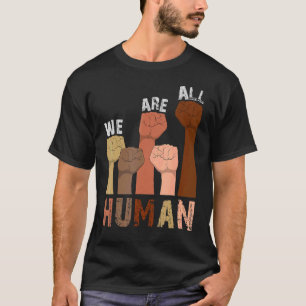 Camiseta Somos Todos Humanos Melanin Black Pride African Am