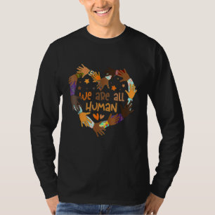 Camiseta Somos Todos Humanos Melanina Orgulho da História N