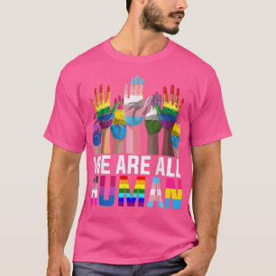 Camiseta Somos todos LGBT Orgulho gay Mês de Bandeira Human