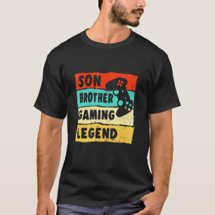 Camiseta Son Brother Gaming Legend Vintage Adolescentes Boy