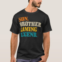 Son Brother Gaming Legend Vintage Retro Gamer Gift