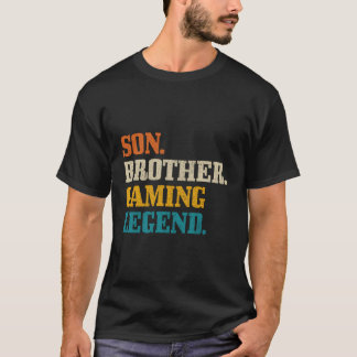 Camiseta Son Brother Gaming Legend Vintage Retro Gamer Gift