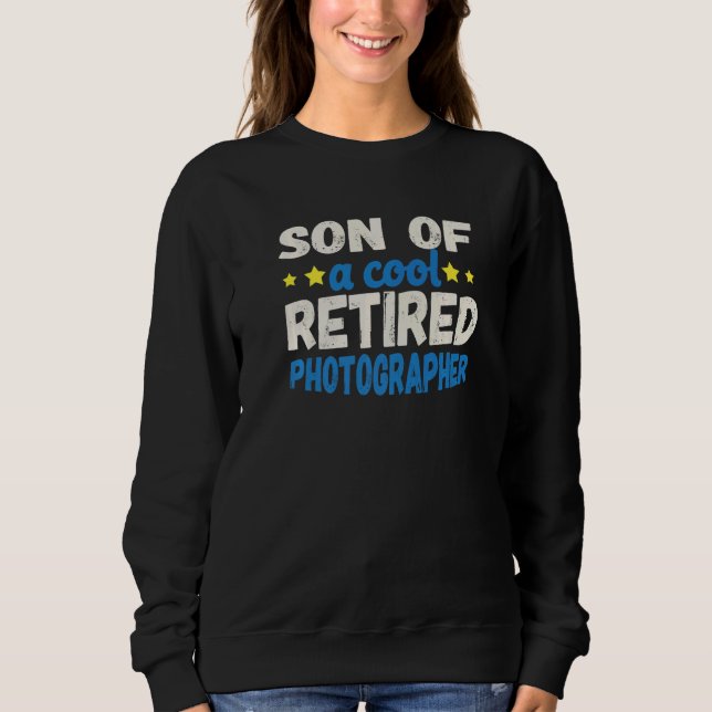 Camiseta Son of a Cool Retired Photographer   (Frente)