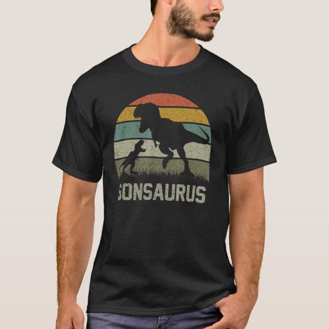 Camiseta Son Saurus T Rex Dinosaur Sonsaurus Family Matchin (Frente)