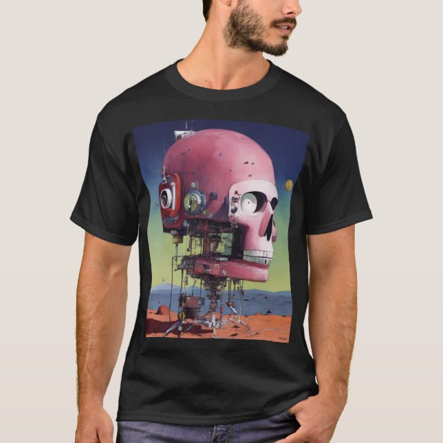 Camiseta Sonama de Aquarela Android Paranoide (Frente)