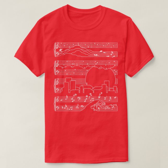 Camiseta Sonata à Lua (Frente do Design)