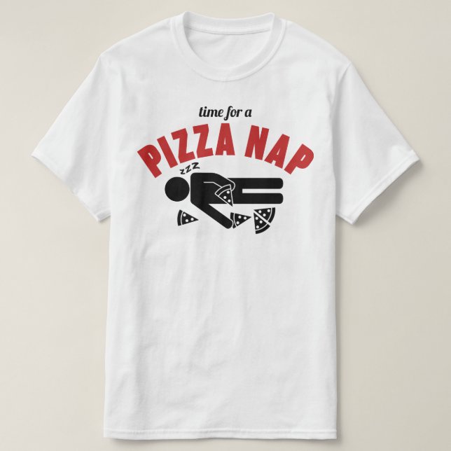Camiseta Soneca de Pizza (Frente do Design)