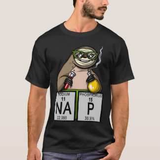 Camiseta Soneca de Química de Preguiça