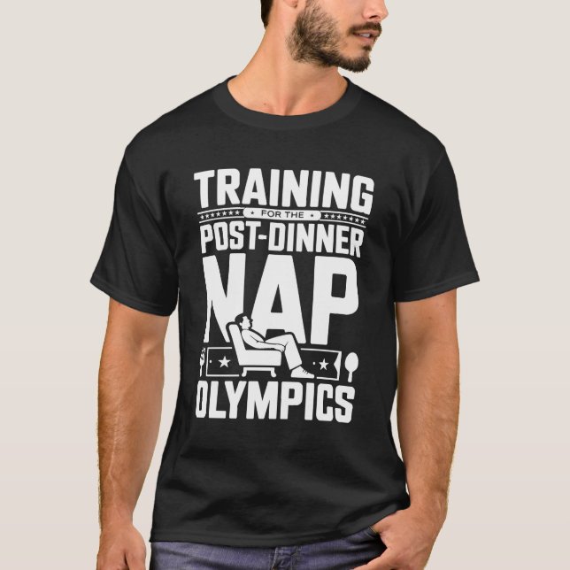 Camiseta Soneca Engraçada para as Olimpíadas da Soneca para (Frente)