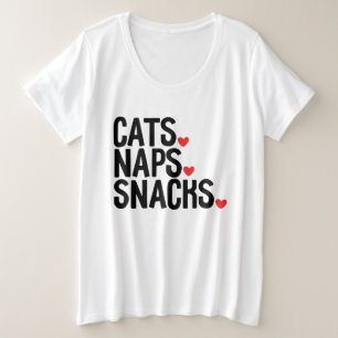 Camiseta Sonecas Lanches de Gatos - Amantes de gatos     