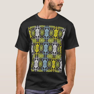 Camiseta Songket Tenun: Motif indonésio Tradicional.