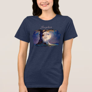 Camiseta Sonhador ao Luar - Céu Noturno Sereno