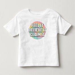 Camiseta Sonhador Pequeno – Sinta, Acredite, Reivindique