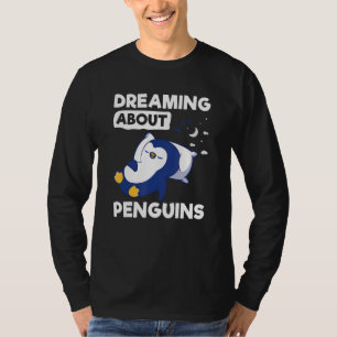 Camiseta Sonhando Com Pinguins Imperador Mar Rei Pássaro Pe