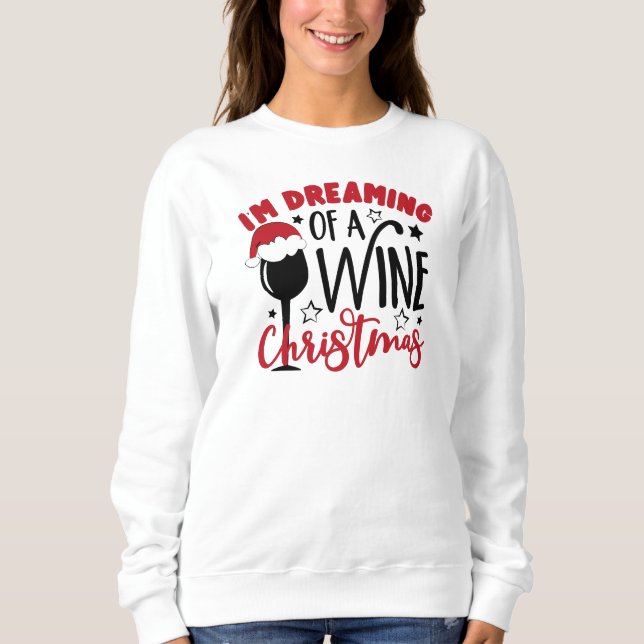 Camiseta Sonhando Com Vinho Natal  (Frente)