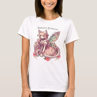 Camiseta Sonhante Dreamy Stardust A Cat Fairycore Fantasy