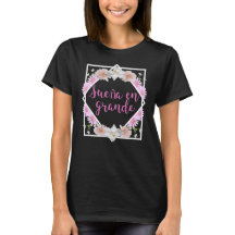 Sonhe em Grande Floral Inspirador Espanhol